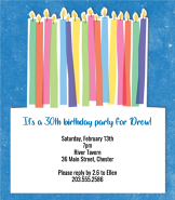 Cake & Candles Invitation